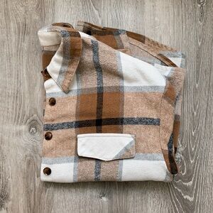 Brown Plaid Shacket S